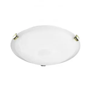 Remo Alabaster Glass Oyster Light, 30cm, Gold by Oriel Lighting, a Spotlights for sale on Style Sourcebook