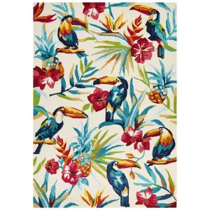Copacabana Toucan Tropical Indoor / Outdoor Rug, 155x225cm by Rug Culture, a Outdoor Rugs for sale on Style Sourcebook