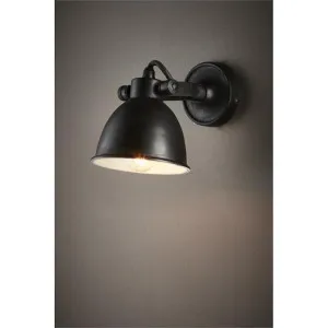 Phoenix Metal Wall Sconce, Black by Emac & Lawton, a Wall Lighting for sale on Style Sourcebook