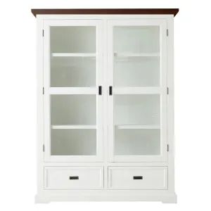Hamptons Double Display Unit in Acacia Two Tone by OzDesignFurniture, a Cabinets, Chests for sale on Style Sourcebook