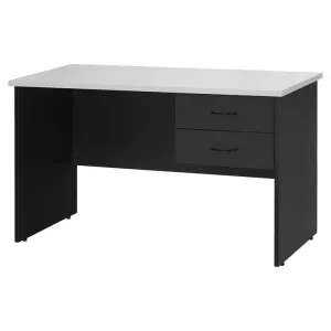 Logan Study Desk with Drawers, 120cm, White / Black by YS Design, a Desks for sale on Style Sourcebook