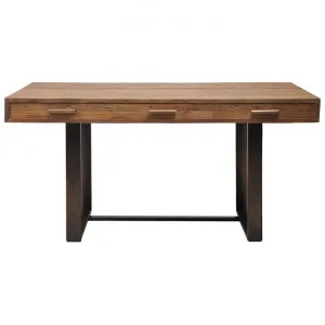 Tropica Combi Commercial Grade Teak Timber & Iron Desk, 160cm by Superb Lifestyles, a Desks for sale on Style Sourcebook