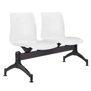 Pod Beam Chair, 2 Seater, White / Black by Style Ergonomics, a Chairs for sale on Style Sourcebook