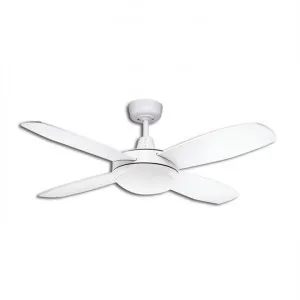Martec Lifestyle Mini AC Ceiling Fan with LED Light, 107cm/42'', White by Martec, a Ceiling Fans for sale on Style Sourcebook