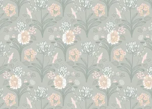 Sage Garden Removable Wallpaper by Boho Art & Styling, a Wallpaper for sale on Style Sourcebook