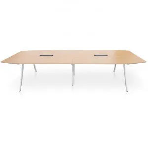 Svia Boardroom Meeting Table, 360cm, Natural / White by Conception Living, a Desks for sale on Style Sourcebook