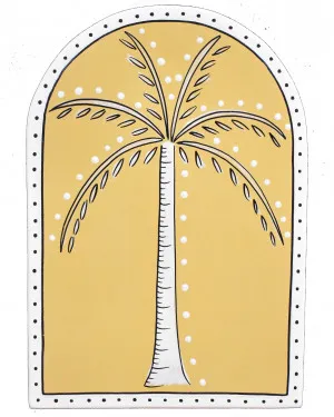 Summer Palm Tree Wall Tile - Mustard by My Kind of Bliss, a Wall Hangings & Decor for sale on Style Sourcebook