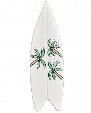 Summer Surfboard Wall Tile - Small Palm Trio by My Kind of Bliss, a Wall Hangings & Decor for sale on Style Sourcebook