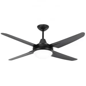 Clare Indoor / Outdoor AC Ceiling Fan with Light, 135cm/53", Black by Mercator, a Ceiling Fans for sale on Style Sourcebook