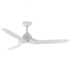 Phaser Indoor / Outdoor AC Ceiling Fan with LED Light, 127cm/50", White by Mercator, a Ceiling Fans for sale on Style Sourcebook