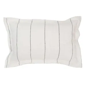Carter Feather Fill Cushion 40x60cm in White / Charcoal by OZ Design, a Cushions, Decorative Pillows for sale on Style Sourcebook