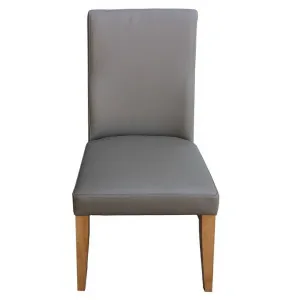 Theon Leather Dining Chair, Dark Mocha / Wheat-I by OZW Furniture, a Dining Chairs for sale on Style Sourcebook