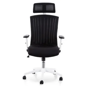 Barnsley Fabric Office Chair, Black / White by Conception Living, a Chairs for sale on Style Sourcebook