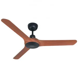Ventair Spyda Commercial Grade Indoor / Outdoor 3 Blade Ceiling Fan, 125cm/50", Teak by Ventair, a Ceiling Fans for sale on Style Sourcebook
