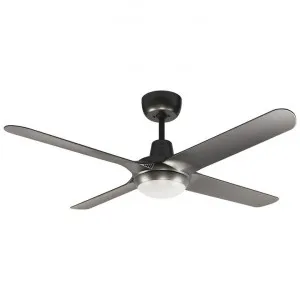 Ventair Spyda Commercial Grade Indoor / Outdoor 4 Blade Ceiling Fan with CCT LED Light, 140cm/56", Titanium by Ventair, a Ceiling Fans for sale on Style Sourcebook