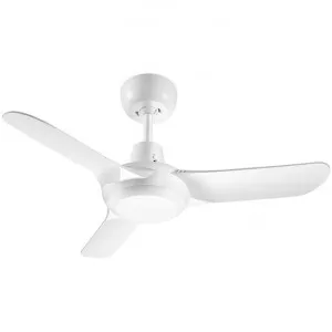 Ventair Spyda Commercial Grade Indoor / Outdoor 3 Blade Ceiling Fan, 90cm/36", Satin White by Ventair, a Ceiling Fans for sale on Style Sourcebook