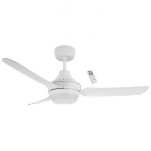 Ventair Stanza Indoor / Outdoor Ceiling Fan with B22 Lamp Holder & Remote Control, 122cm/48", White by Ventair, a Ceiling Fans for sale on Style Sourcebook