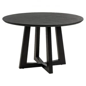 Sloan Commercial Grade Timber Round Dining Table, 120cm, Black by casabona, a Dining Tables for sale on Style Sourcebook