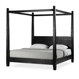 Retreat King Bed Frame in Ebony by OZ Design, a Beds & Bed Frames for sale on Style Sourcebook