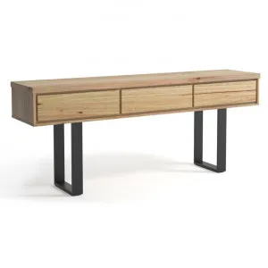 Visterna Messmate Timber & Steel Console Table, 200cm by Manor Pacific, a Console Table for sale on Style Sourcebook