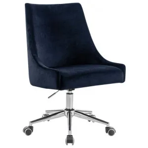 Hamilton Velvet Fabric Office Chair, Black by HOMESTAR, a Chairs for sale on Style Sourcebook