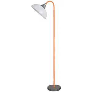 Alberta Metal Base Floor Lamp, Orange by Lexi Lighting, a Floor Lamps for sale on Style Sourcebook