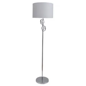 Rialto Metal Base Floor Lamp, White by Lexi Lighting, a Floor Lamps for sale on Style Sourcebook