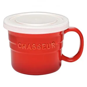 Chasseur La Cuisson Soup Mug with Lid, 500ml, Red by Chasseur, a Cups & Mugs for sale on Style Sourcebook
