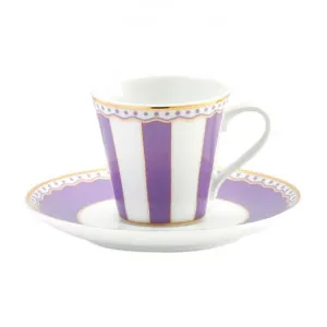 Noritake Carnivale Fine Porcelain Espresso Cup & Saucer Set, Lavender by Noritake, a Cups & Mugs for sale on Style Sourcebook