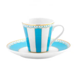 Noritake Carnivale Fine Porcelain Espresso Cup & Saucer Set, Light Blue by Noritake, a Cups & Mugs for sale on Style Sourcebook