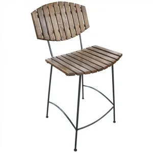 McKay Timber Slatted Metal Counter Stool by Chateau Legende, a Bar Stools for sale on Style Sourcebook
