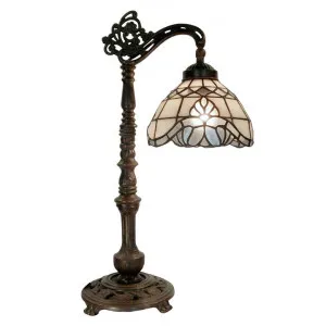 Vienna Tiffany Style Stained Glass Downbridge Table Lamp by GG Bros, a Table & Bedside Lamps for sale on Style Sourcebook
