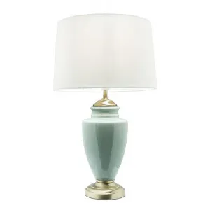Marie Ceramic Table Lamp, Duck Egg by Mercator, a Table & Bedside Lamps for sale on Style Sourcebook