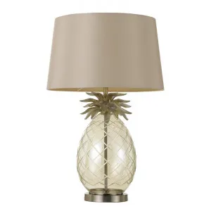 Ananas Metal & Glass Base Table Lamp by Telbix, a Table & Bedside Lamps for sale on Style Sourcebook
