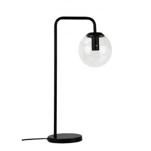 Newton Spherical Glass Table Lamp, Matt Black by Oriel Lighting, a Table & Bedside Lamps for sale on Style Sourcebook