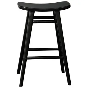 Alta Mahogany Timber Counter Stool, Black by Centrum Furniture, a Bar Stools for sale on Style Sourcebook