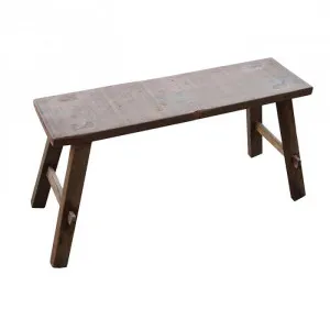 Bella Recycled Timber Oriental Bench, 80cm, Natural by Raine & Humble, a Benches for sale on Style Sourcebook