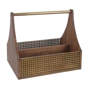 Luxe Timber & Iron Cutlery Caddy by Superb Lifestyles, a Utensils & Gadgets for sale on Style Sourcebook