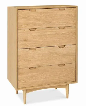 Asta 4 Drawer Chest Tallboy - Natural by Interior Secrets - AfterPay Available by Interior Secrets, a Dressers & Chests of Drawers for sale on Style Sourcebook