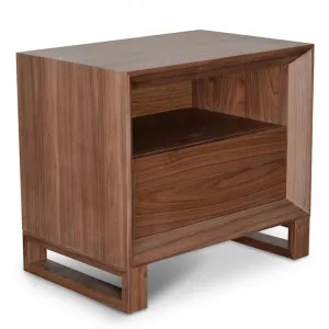 Jaxson Bedside Table - Walnut by Interior Secrets - AfterPay Available by Interior Secrets, a Bedside Tables for sale on Style Sourcebook