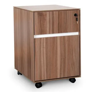 Excel 2 Drawer Wooden Mobile Pedestal - Walnut by Interior Secrets - AfterPay Available by Interior Secrets, a Dressers & Chests of Drawers for sale on Style Sourcebook