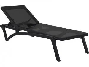 Pantha Outdoor Sun Lounger - Black by Interior Secrets - AfterPay Available by Interior Secrets, a Outdoor Sunbeds & Daybeds for sale on Style Sourcebook