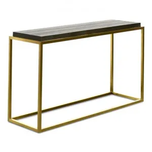 Ian Console Table - Black - Golden - Last One by Interior Secrets - AfterPay Available by Interior Secrets, a Console Table for sale on Style Sourcebook