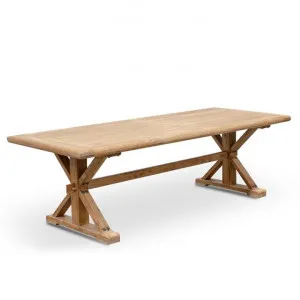 Winston Reclaimed 2.4m Elm Wood Dining Table - Rustic Natural by Interior Secrets - AfterPay Available by Interior Secrets, a Dining Tables for sale on Style Sourcebook