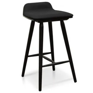 Finn 65cm Fabric Bar Stool - Black by Interior Secrets - AfterPay Available by Interior Secrets, a Bar Stools for sale on Style Sourcebook