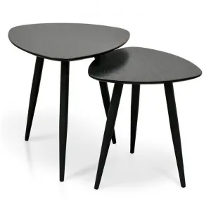 Set of 2 - Lauren Side Table - Black by Interior Secrets - AfterPay Available by Interior Secrets, a Side Table for sale on Style Sourcebook