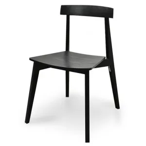 Jira Wood Dining Chair - Black by Interior Secrets - AfterPay Available by Interior Secrets, a Dining Chairs for sale on Style Sourcebook