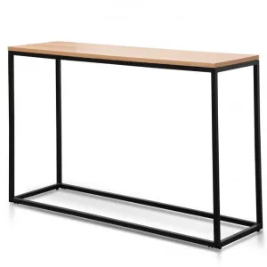 Chelsa 1.2m Natural Wood Console Table - Black by Interior Secrets - AfterPay Available by Interior Secrets, a Console Table for sale on Style Sourcebook