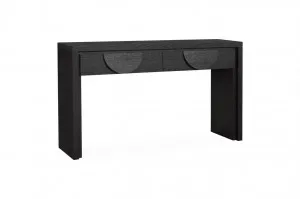 Bonnie 140cm Wooden Console Table with Drawers - Textured Espresso Black by Interior Secrets - AfterPay Available by Interior Secrets, a Console Table for sale on Style Sourcebook