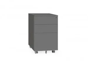 Soler Metal Mobile Pedestal - Charcoal by Interior Secrets - AfterPay Available by Interior Secrets, a Dressers & Chests of Drawers for sale on Style Sourcebook